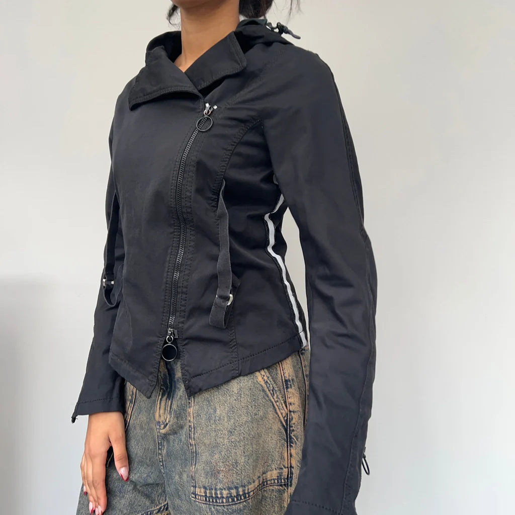 breathable jacketArmani Jeans Jacket - Small Black Cotton Blend