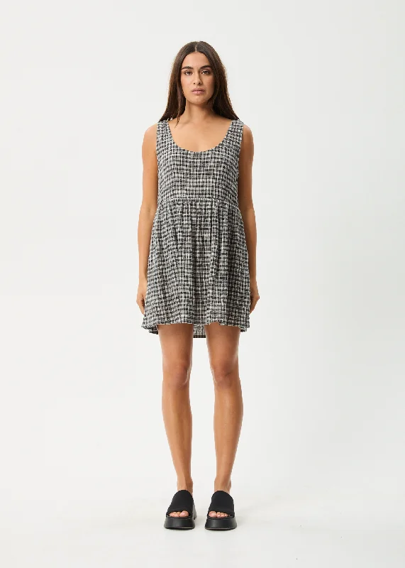 pleated maxi dressAFENDS Womens Asta Jesse - Seersucker Mini Dress - Steel Check