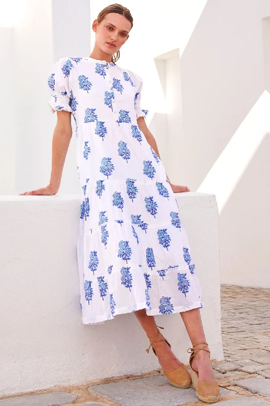 layered dressCordelia Block Print Dress | Daliya Buta Blue