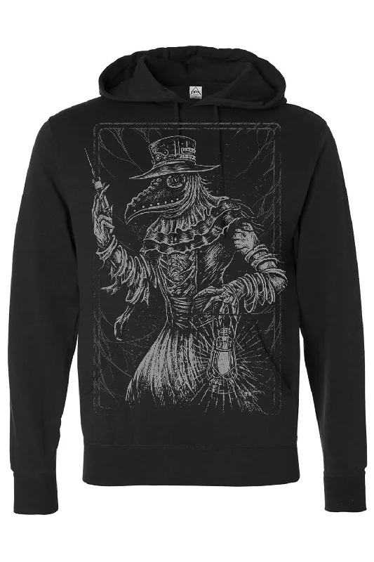 street style coatBlack Death Doctor Hoodie [Zipper or Pullover]