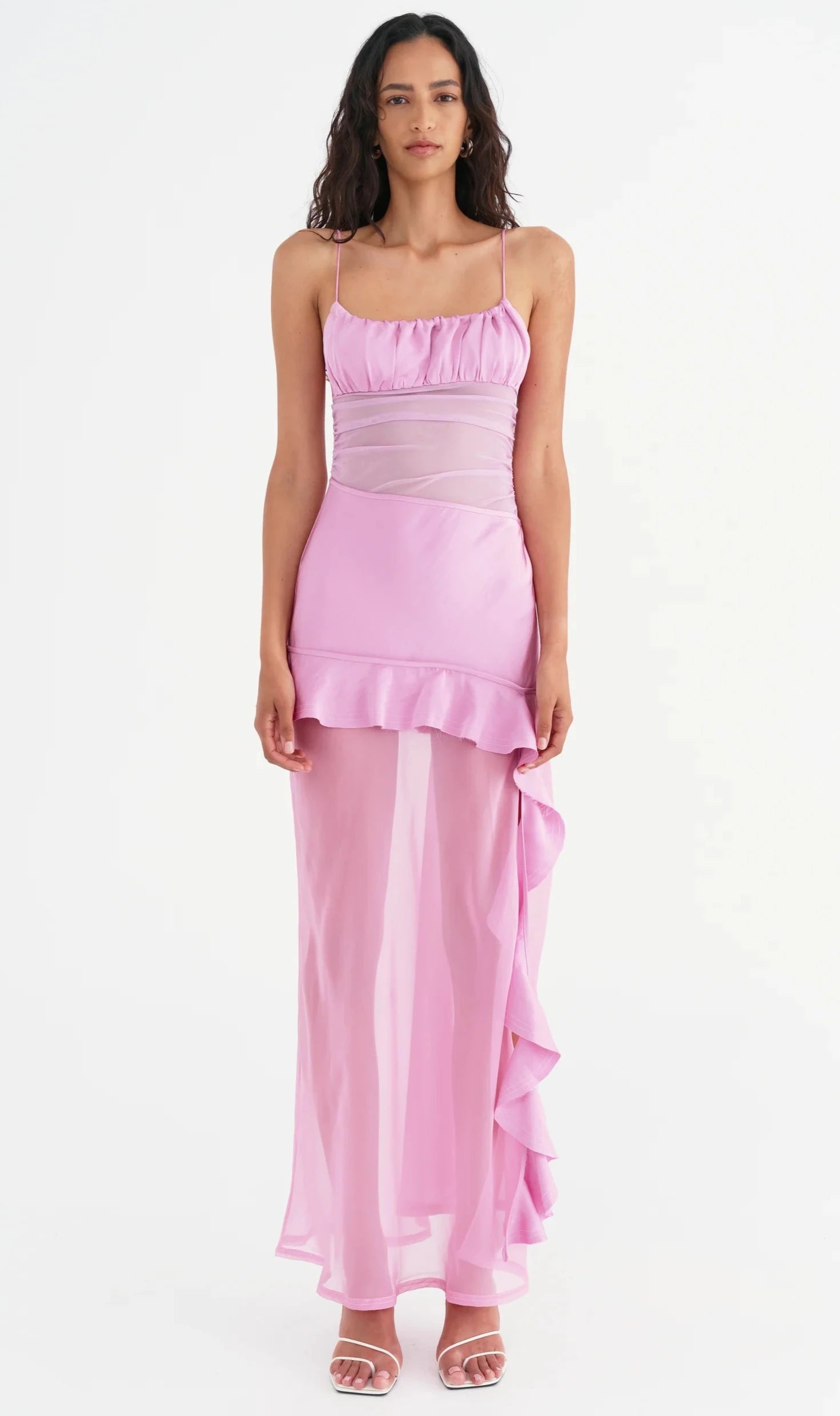 stylish dressDelilah Maxi Dress (Bubblegum)