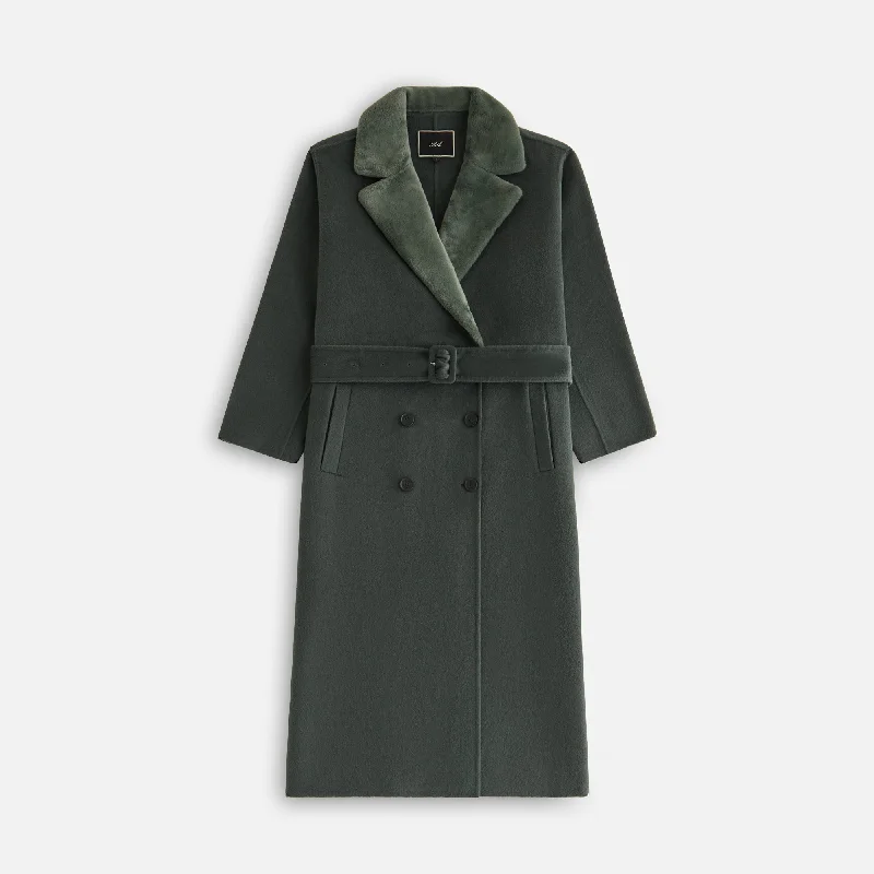 relaxed winter jacketKith Women Farren Melton Trench Coat - Machine