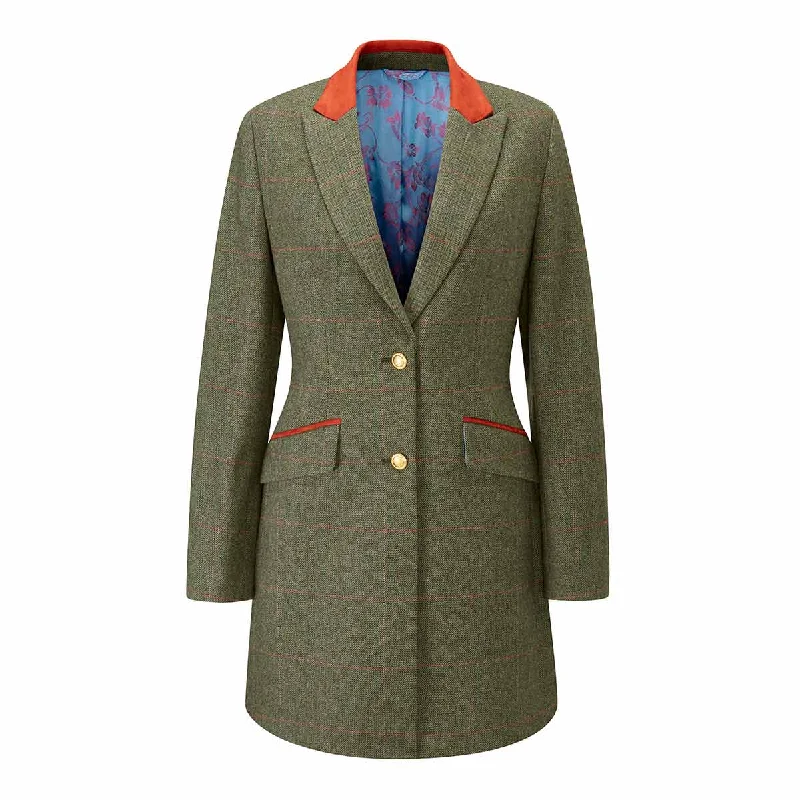 relaxed fit coatAlan Paine Combrook Ladies Tweed Mid-Length Coat