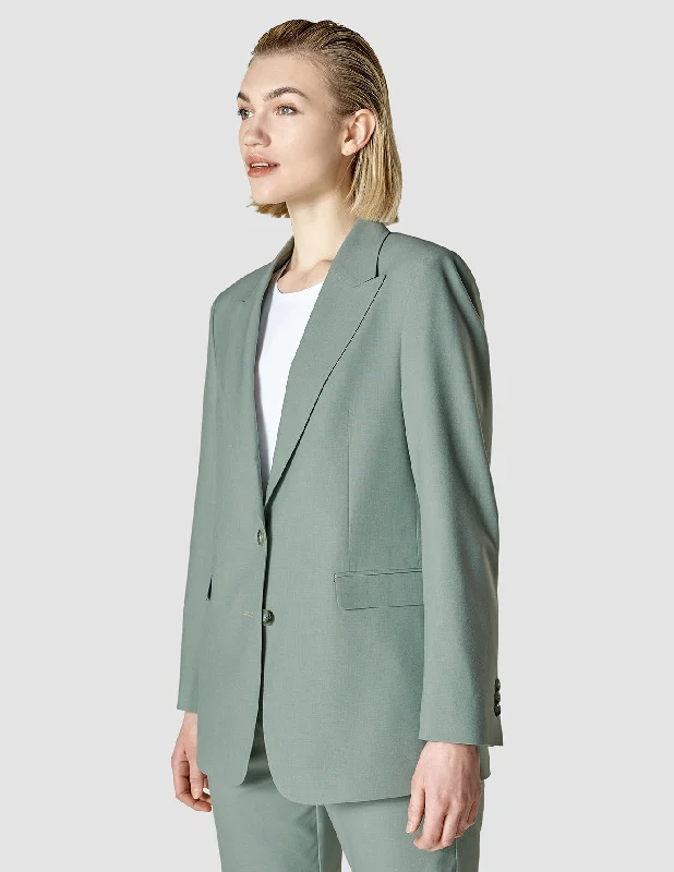 premium puffer coatEssential Blazer Calm Green Melange