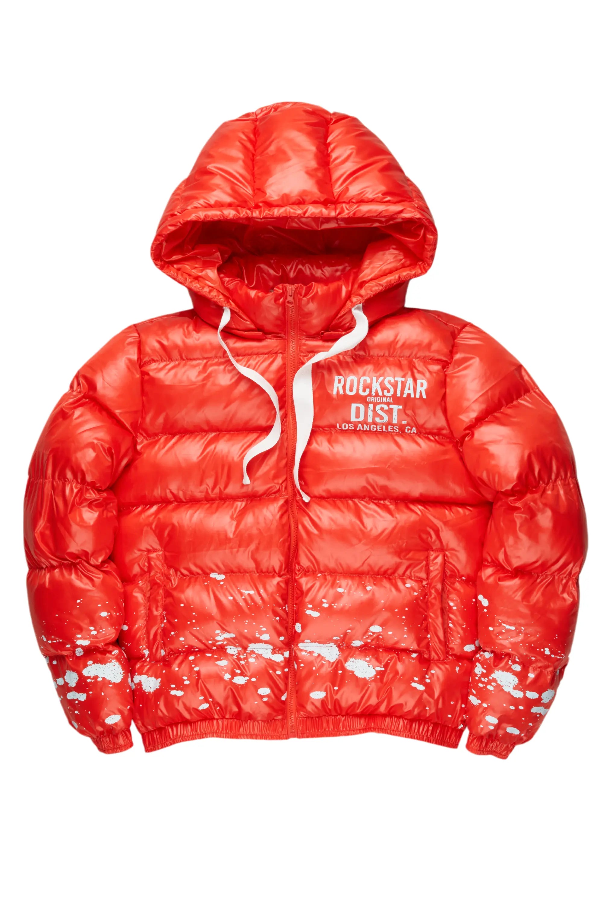 padded coatArt Dist. 2.0 Red Puffer Jacket