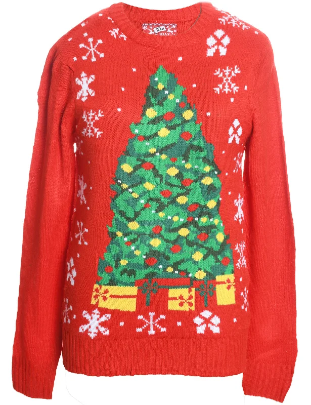 functional coatRed Christmas Jumper - S