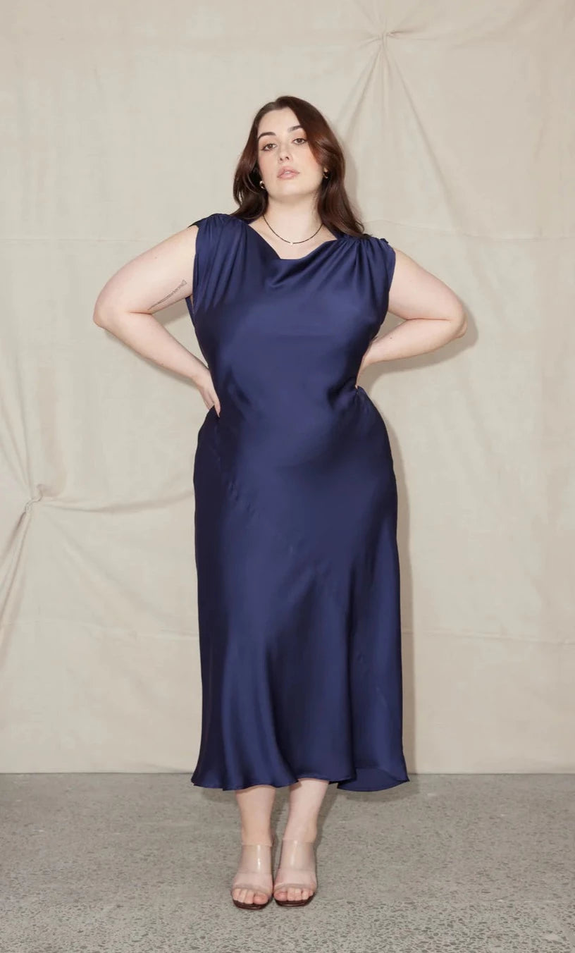 comfy maxi dressCurtis Midi Dress (Mulholland Navy)