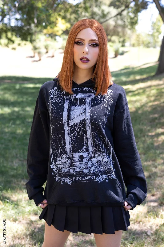 long-sleeve coatJudgement Guillotine Tarot Card Hoodie