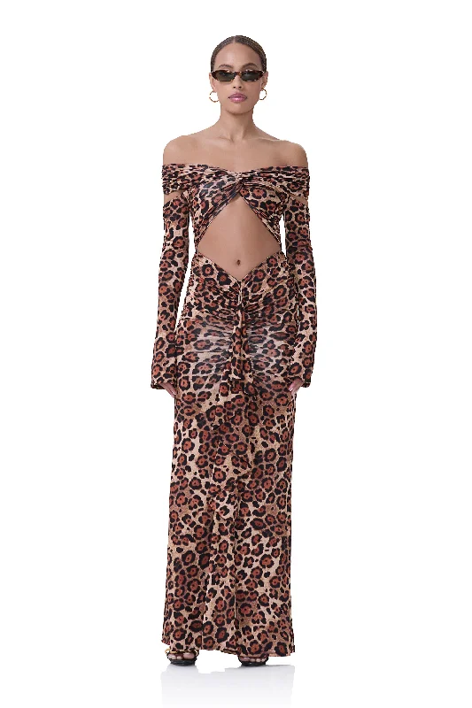 trendy wrap dressChester Dress - Cocoa Leopard